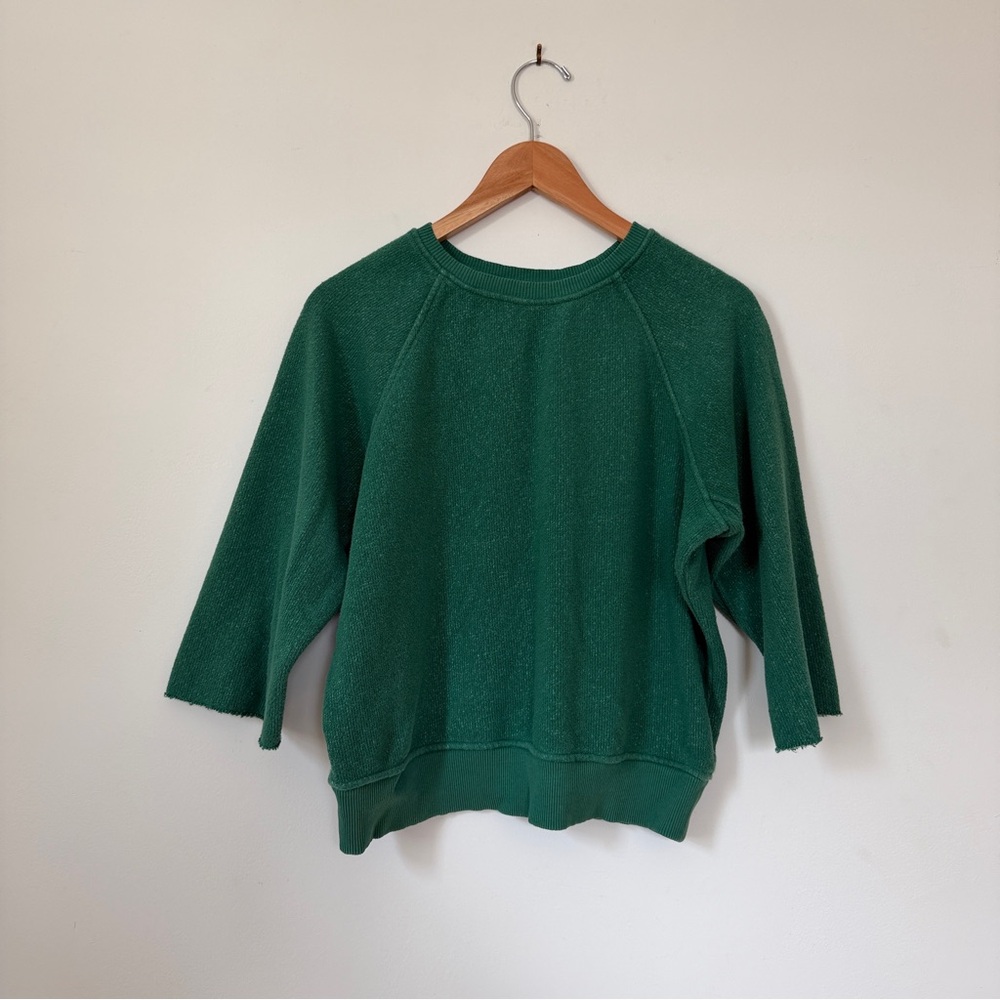 imogene + willie cut sleeve sweatshirt fern